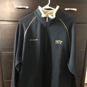 Pitt Panthers Columbia quarter zip 1/4 sweater